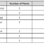 the details of the hospitals number of plants delivered and their capacity is mentioned