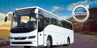 volvo buses india launches india’s first 13.5m 4x2 coach