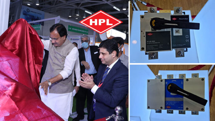 hpl launches new switchgears at renewable energy india expo