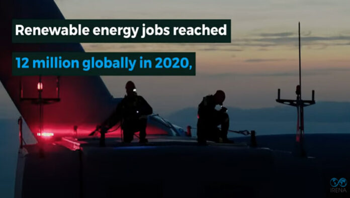 renewable energy jobs reach 12 million globally