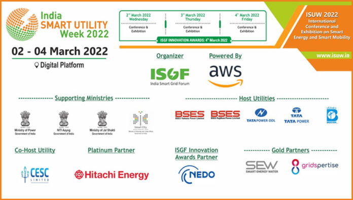 india smart utility week 2022 to be held on 02 – 04 march