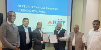 schneider electric signs mou with nettur technical training foundation for skill development