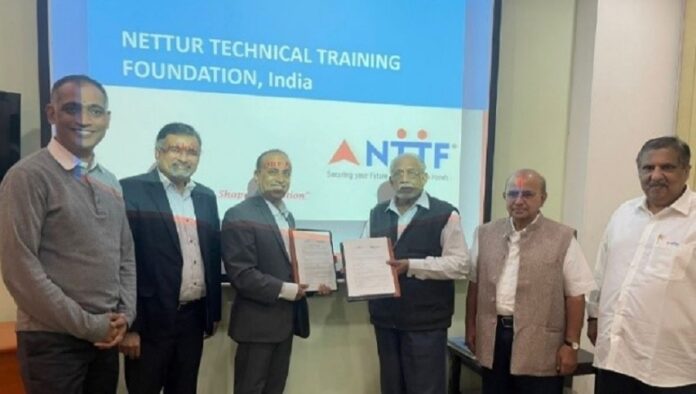 schneider electric signs mou with nettur technical training foundation for skill development