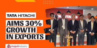 tata hitachi aims 30 per cent growth in exports