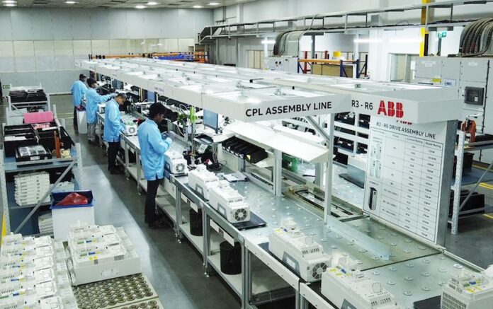 abb starts new drives production line in bengaluru