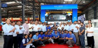 blue energy motors rolls out its 100th truck from pune facility