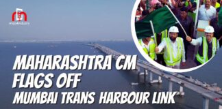 maharashtra cm flags off mumbai trans harbour link