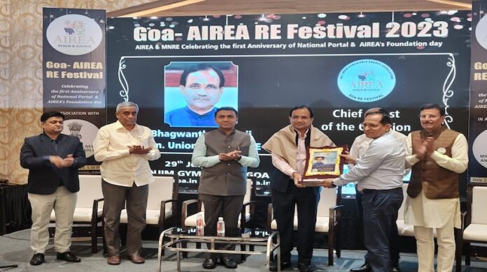 airea conducts renewable energy festival in goa