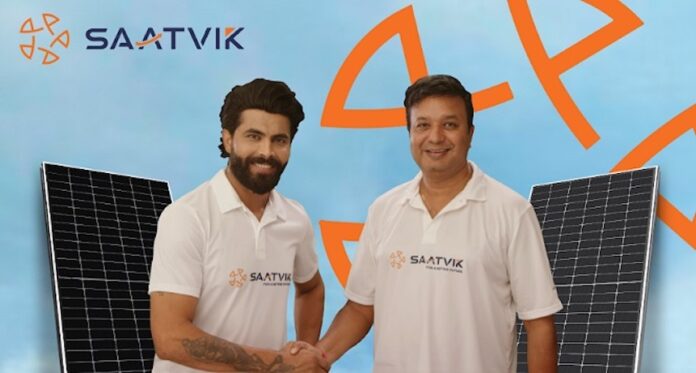 saatvik solar ropes in ravindra jadeja as brand ambassador