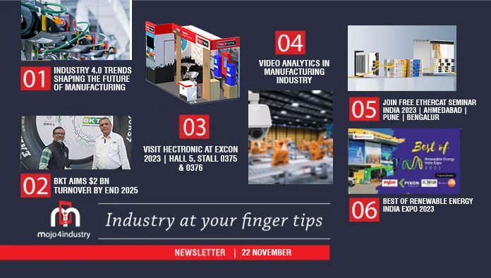 mojo4industry newsletter industrial news media updates 22 november 2023