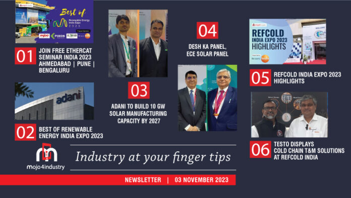 mojo4industry newsletter industrial news updates 03 november 2023