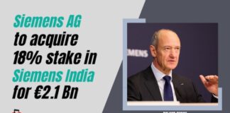 siemens ag to acquire 18 stake in siemens india for 21 bn