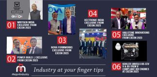 mojo4industry newsletter industrial news media updates 05 month 2024 | 𝗖𝗢𝗡𝗧𝗘𝗡𝗧 - 𝗡𝗲𝘄𝘀 & 𝗠𝗲𝗱𝗶𝗮 𝗨𝗽𝗱𝗮𝘁𝗲𝘀 𝗼𝗳 𝘁𝗵𝗲 𝗠𝗼𝗻𝘁𝗵: • WIRTGEN India | Exclusive from EXCON 2023 • Power Build | Exclusive from EXCON 2023 • NOVA Formworks | Exclusive from EXCON 2023 • Hectronic India | Exclusive from EXCON 2023 • Hailstone Innovations | Exclusive from EXCON 2023 • Kohler unveils BS-CEV V & BS-Trem V Compliant KDI Engines at EXCON 2023