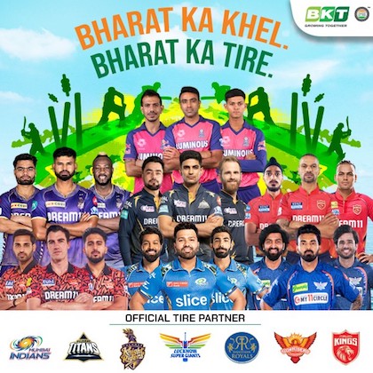 bkt tires partners with 7 ipl teams