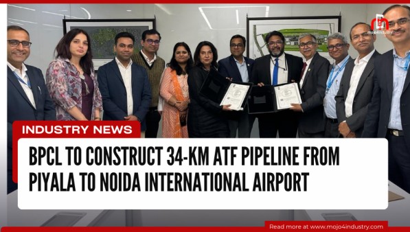 bpcl to construct 34 km atf pipeline from piyala to noida international airport