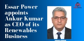 essar power appoints ankur kumar as ceo of its renewables business