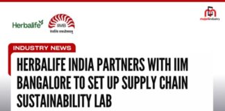 herbalife india partners with iim bangalore to set up supply chain sustainability lab