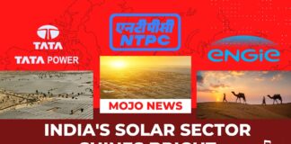 indias solar sector shines bright mojo news tata power ntpc engie