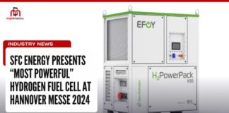 sfc energy presents most powerful hydrogen fuel cell at hannover messe 2024