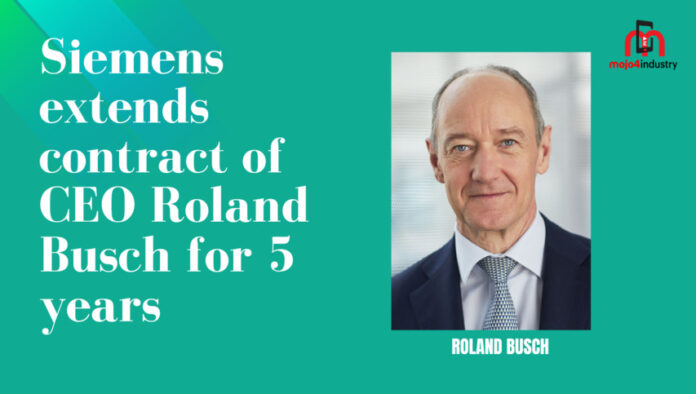 Siemens extends contract of CEO Roland Busch for 5 years