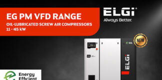 elgi upgrades its eg series oil lubricated screw air compressors