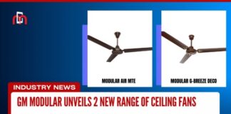 gm modular unveils 2 new range of ceiling fans