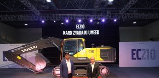 volvo ce unveils new built for bharat ec210 hydraulic excavator (1)