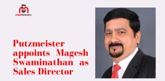 putzmeister appoints magesh swaminathan as sales director