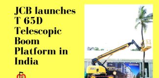 jcb launches t 65d telescopic boom platform in india