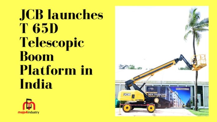 jcb launches t 65d telescopic boom platform in india