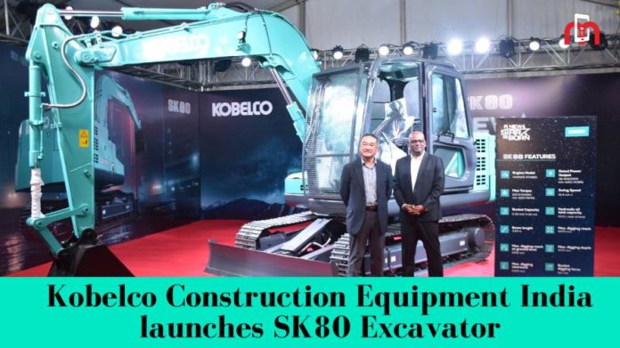 kobelco construction equipment india launches sk80 excavator