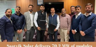 saatvik solar delivers 70 2 mw of modules to sjvn in 4 months