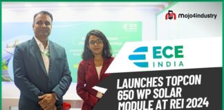 ECE India launches TOPCon 650 Wp solar module at REI 2024