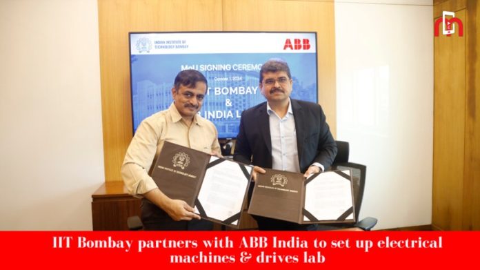 iit bombay partners with abb india to set up electrical machines drives lab